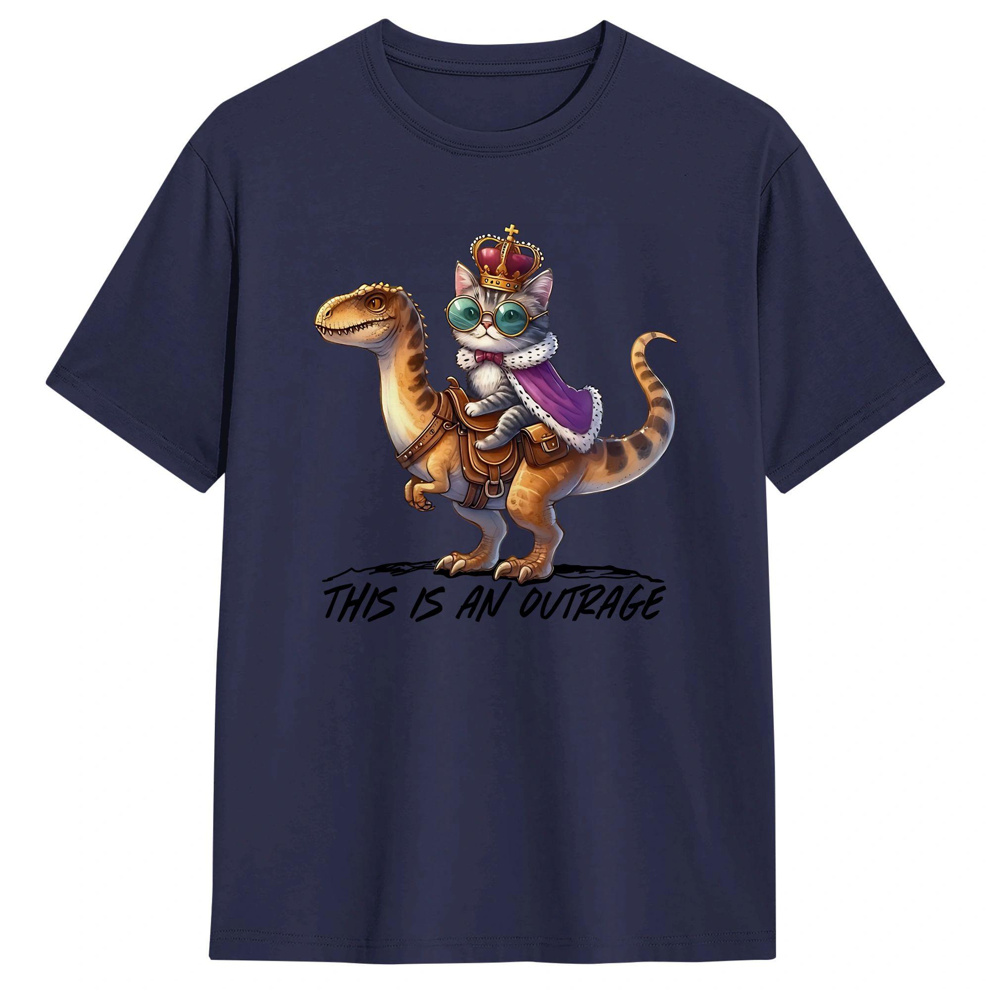 

Unisexs TShirt Dungeon Crawler Carl This Is An Outrage T Shirts Harajuku Beach Tee Shirt Vintage 100 Cotton Tops Gift 4XL