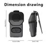 Wearable Bluetooth-compatible Speaker with Microphone Clip On Portable Speaker Wireless Speaker Waterproof for Travel