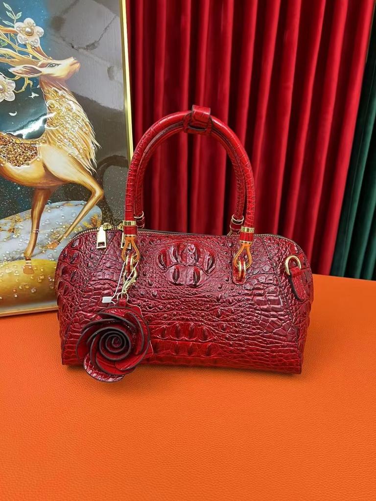 Crocodile Pattern Premium Handbag Women'S Shoulder Messenger Bag Large Capacity Crocodile Pillow Bag