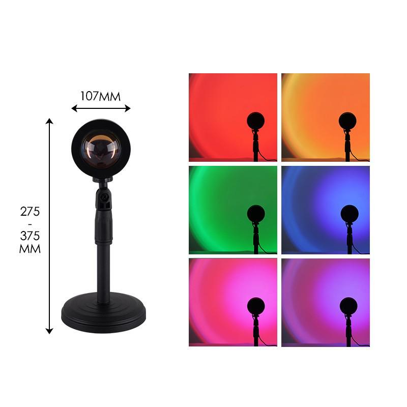 

Лампа-проектор заката – Атмосферная лампа для заполняющего света и ночник «Сумерки» 5V