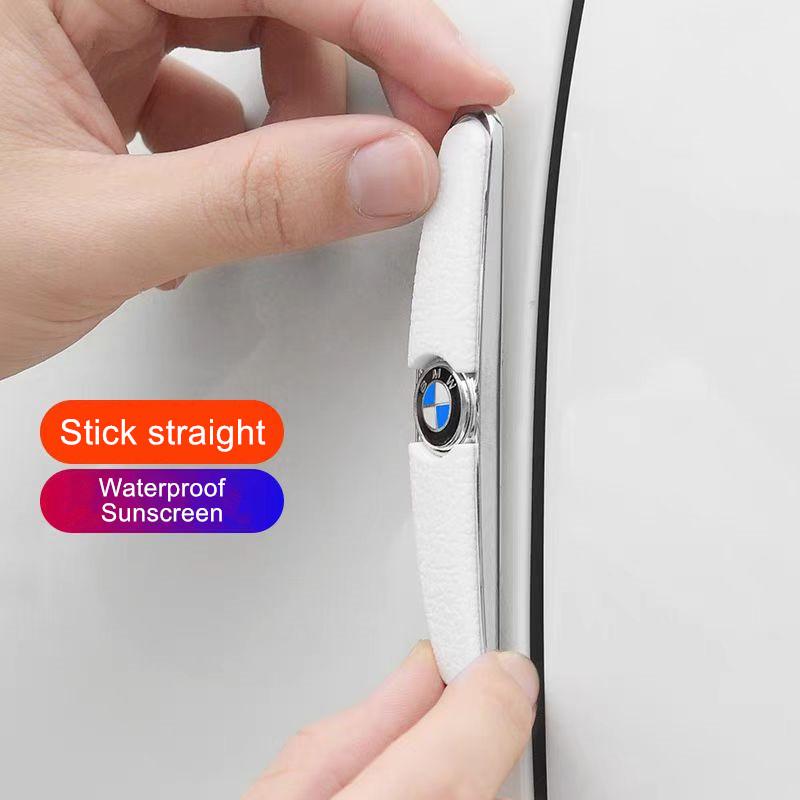 zmdpw1 4pcs Rubber Bumper Strip Car Door Anti-Collision Emblem Sticker for MINI BMW X1 X2 X3 X5 X4 X6 X7 G30 G20 G32 G11 G12 F40 F30