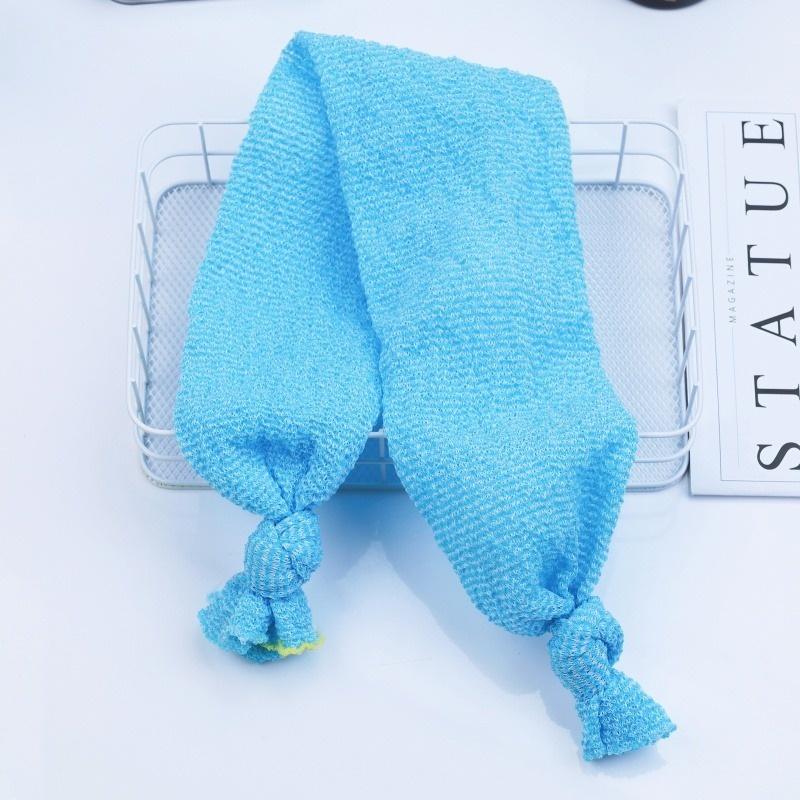 High Elasticity Frosted Long Shower Towel Shower Body Brush Bathing Massage Back Body Exfoliating Bathroom Wash Brush Bath Tools