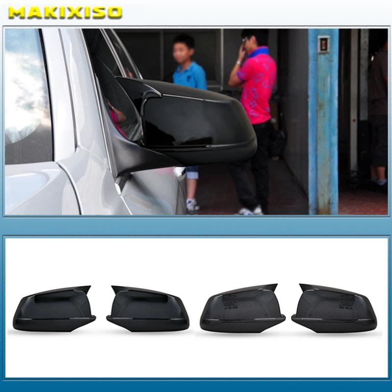 

For BMW 5 Series F10 F11 F18 2010-13 Pre-LCI Black/Carbon Fiber Look Rearview Mirror