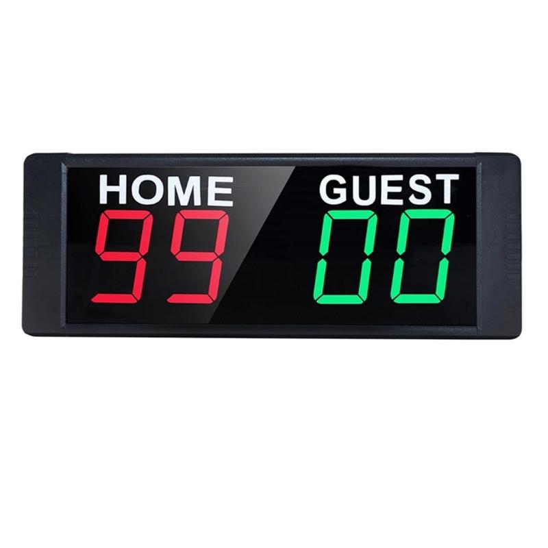 Multi-Sport Digital Scoreboard Adjustable Brightness Countdown Time Display Electronic Scoreboard Score Keepers