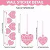 1pcs Valentine's Day Atmosphere Decorative Stickers,Heart-shaped Stickers For Glass Windows And Display Windows, Window Stickers