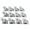 Swivel Casters Bearing Wheels Mount Ball White/silver