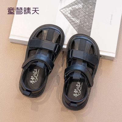 Größe 26-37, Kindersandalen Jungen 2025 neu Sommer Mädchenschuhe Sommer Zehensteg Römische Sandalen Sommerschuhe