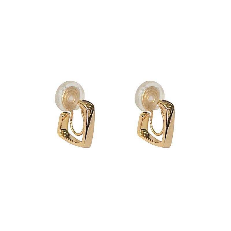 Geometric U-shaped Glossy Mosquito Coil Disc, Ear Clips, No Ear Piercings, Fashion Trend, Simple Temperament, Stud Earrings, Women's Earrings Batch