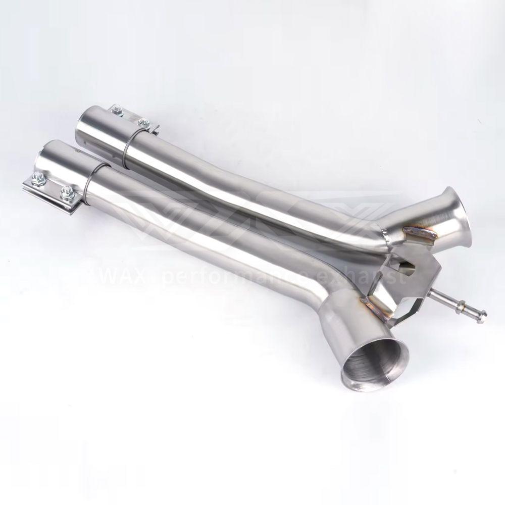 Stainless Steel Mid-Pipe Exhaust Valve for 2024+ Panamera 976 Stainless Steel Exhaust Pipe