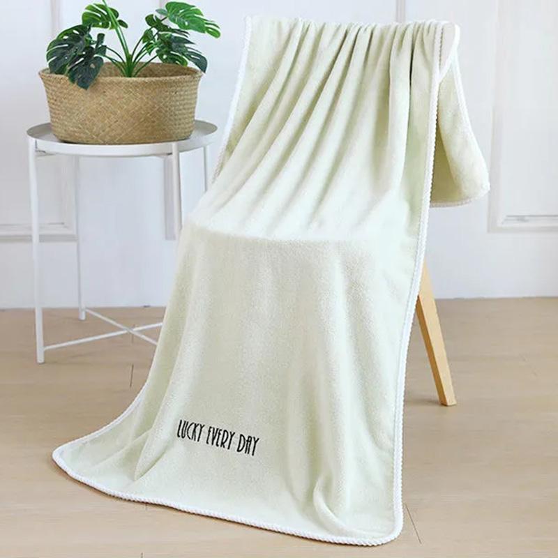 Adult's Bath Towels Super Absorbent Non-shedding Thicker Towels Baby Household Wraps Quick-dry Bath Towels Body Wrap Solid Color Towels for Bathroom