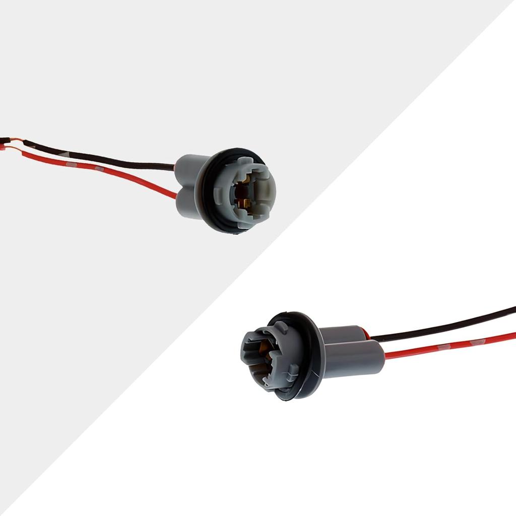 2 PCS T15 Harness Pigtail Socket, T10 T13 T15 Car Light Bulb Wire Wiring Harness Socket Connector, for Bulbs Turn Signal Lights Brake Lights