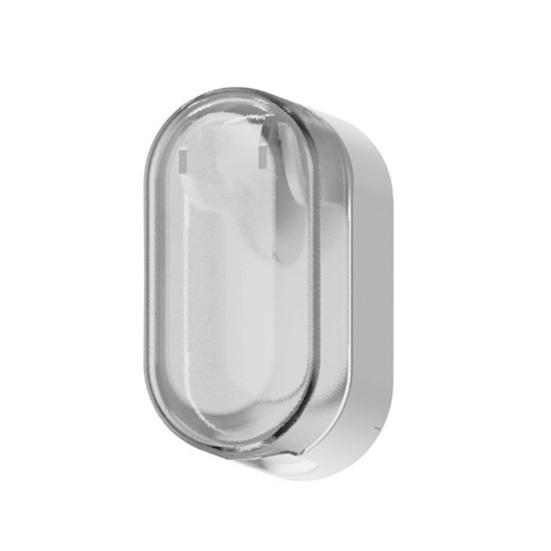 Mount Toothbrush Holder with Cover Waterproof Dust-Proof No Drill Bathroom Single Electric светло-серый