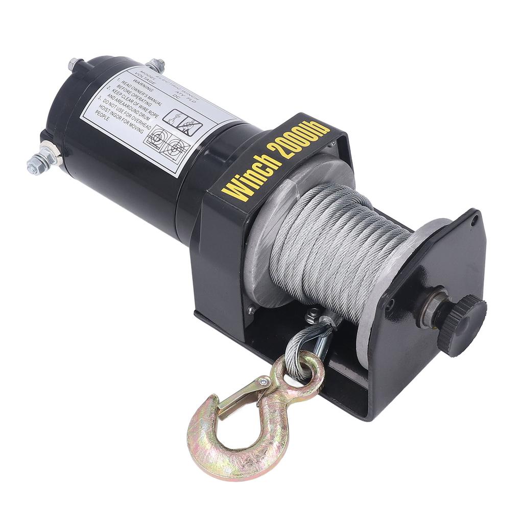 Elektrisches Winden-Kit 2000LBS Stahldrahtseil Kupferkern Terminal Elektrische Winde mit legiertem Stahl