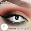 1 Pair White Colored Contacts Cosplay Contact Lenses for Eyes Black Lenses High Quality Soft Lenses Beauty Makeup Yearly