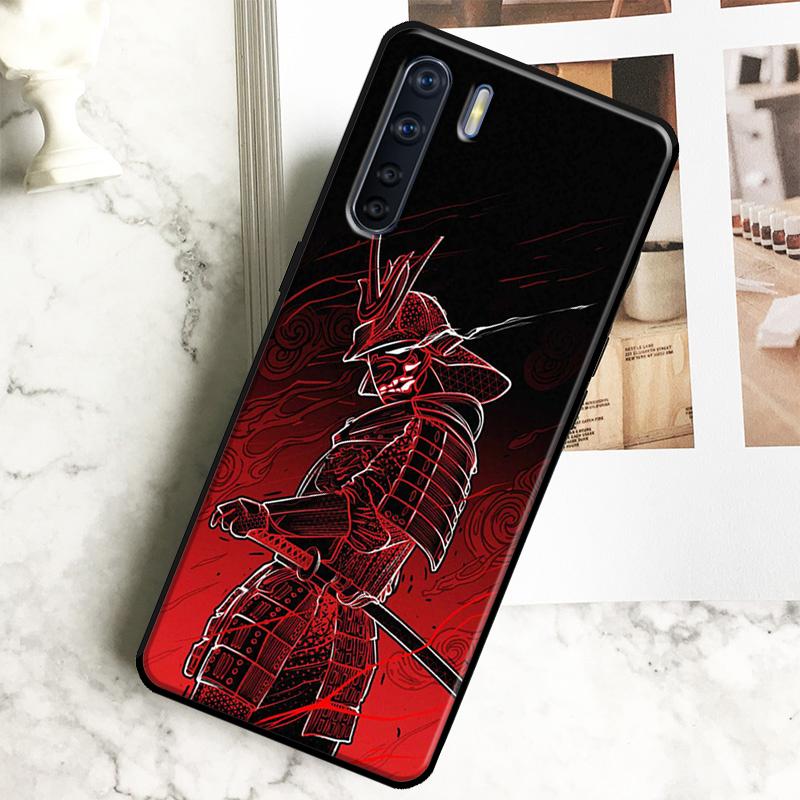 Samurai Japan Case For Oppo A98 A78 A18 A38 A58 A40 A60 A80 A16 A76 A96 A17 A77 A74 A94 A54 A57S A15 Cover