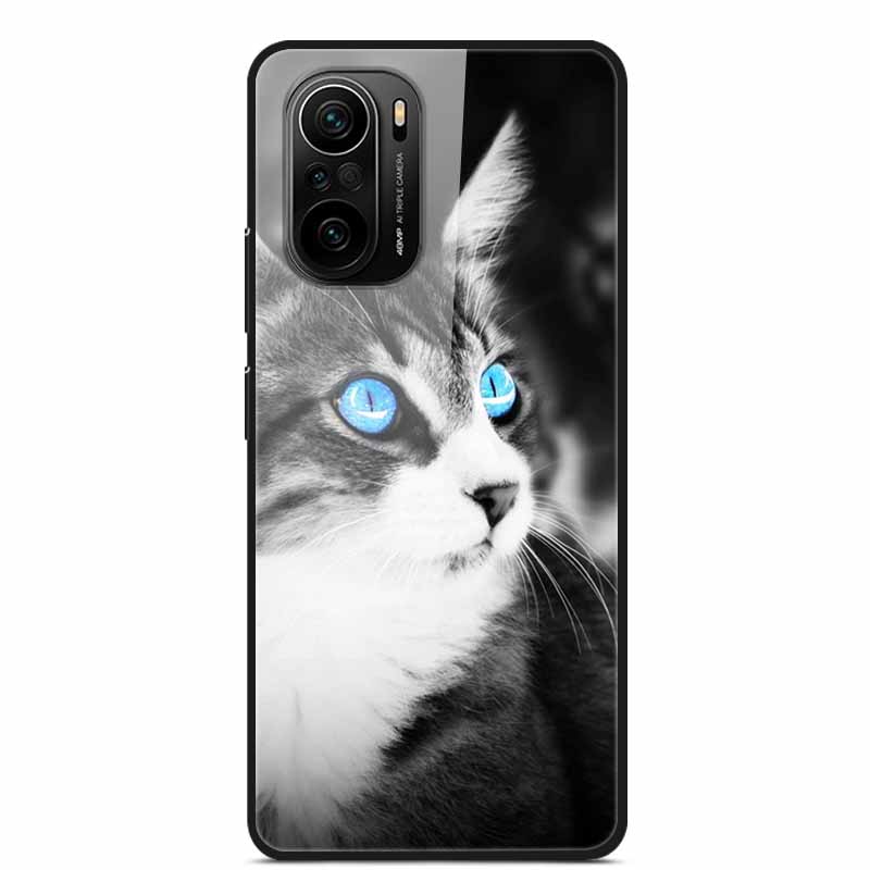 For Xiaomi Poco F3 Case Tempered Glass Hard PC Phone Back Cover For Xiaomi POCO F3 5G Cases Shells PocoF3 F 3 2021 6.67'' Coque