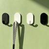Hole-free Hook, Invisible Adhesive Hook for Hats, Oval Hook for Wall Mounting In Kitchen and Bathroom