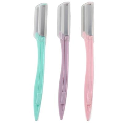 3Pcs Women Eyebrow Trimmer Stainless Steel Blade Facial Hair Shaver Eyebrow Shaping Razor