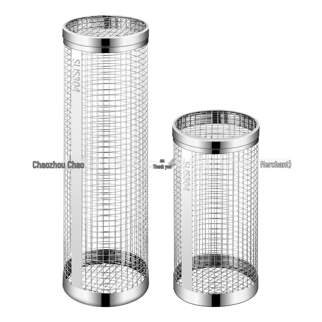 Stainless Steel Rolling BBQ Basket - Outdoor BBQ Tool