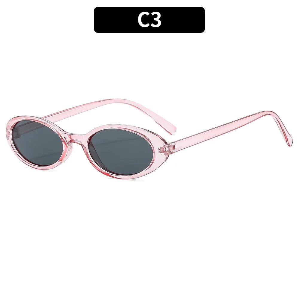 Sexy Small Oval Women's Sunglasses Female Retro Colorful Shade Eyeglass New Fashion Leopard BrownSun Glasses