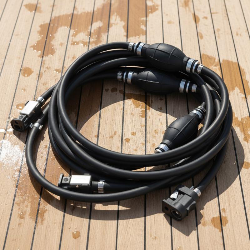 Latest 2.1/3.1M Outboard Motor Fuel Line Kit For Boat Engine 8mm Fuel Hose Assembly Marine Accessories