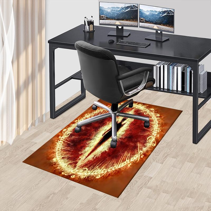 

Eyes of Sauron,Dark Entity Polyester Office Carpet Chair Mats, Home Decor Dormitory Floor Protector with Anti-Skid Backing, Large Area Cover 60cm by 90cm