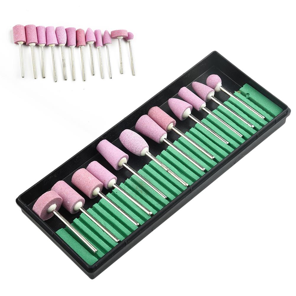 

12PCS/Box Mini Ceramic Grinding Head Milling Polishing Rotary Tool Accessories For DIY Grinding Polishing / Jade Power Tool Part