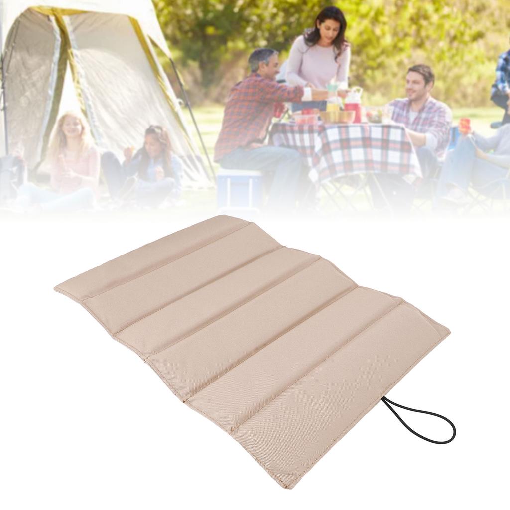 Foldable Camping Sitting Pad Water Proof Lightweight Folding Sitting Cushion for Hiking Backpacking 44x32cm Khaki