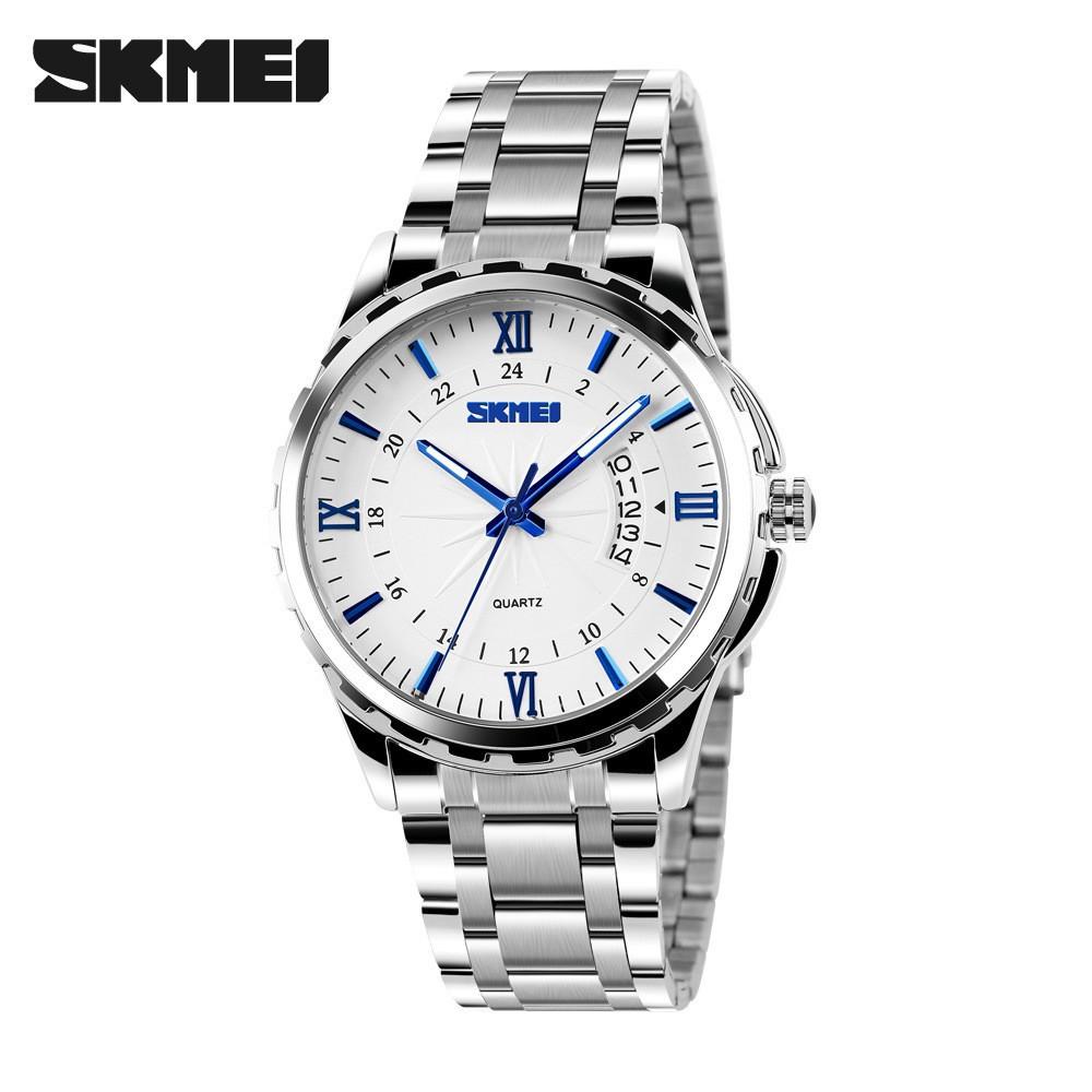 Retro Steel Belt Large Dial Business Minimalist Mechanical Wind Calendar Quartz Watch Casual Watch Men
