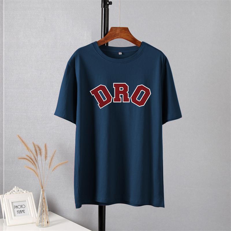 Shellsuning T-shirt da Donna con Stampa Grafica Semplice con Lettere, Estate, Cotone, Maniche Corte, Magliette Casual con Scollo a O, Top Trendy Streetwear
