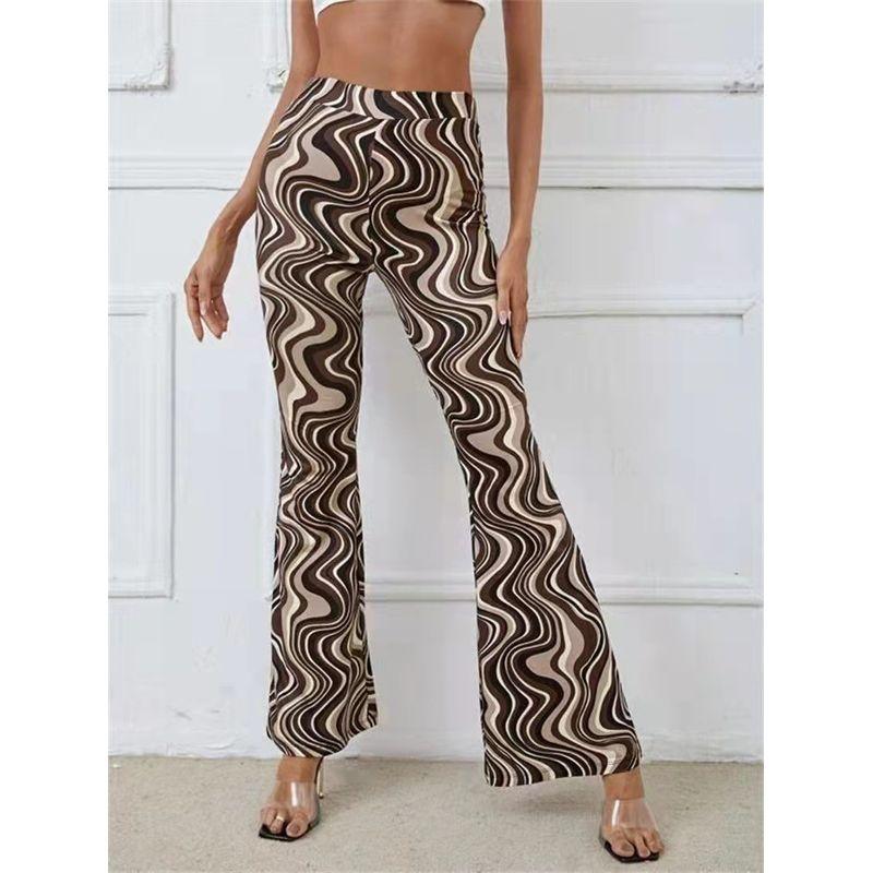 

Water Ripple High Waisted Flared Pants Water Ripple High Waist Flared Pants Dark Curry S