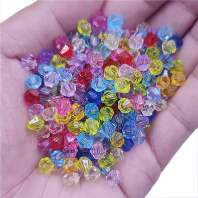 4-8mm 300 Pezzi Perline Sciolte Acrilico Trasparente Diamante Colore Caramella perline per Fai da Te Collana Bracciale Accessori per Creazione Gioielli
