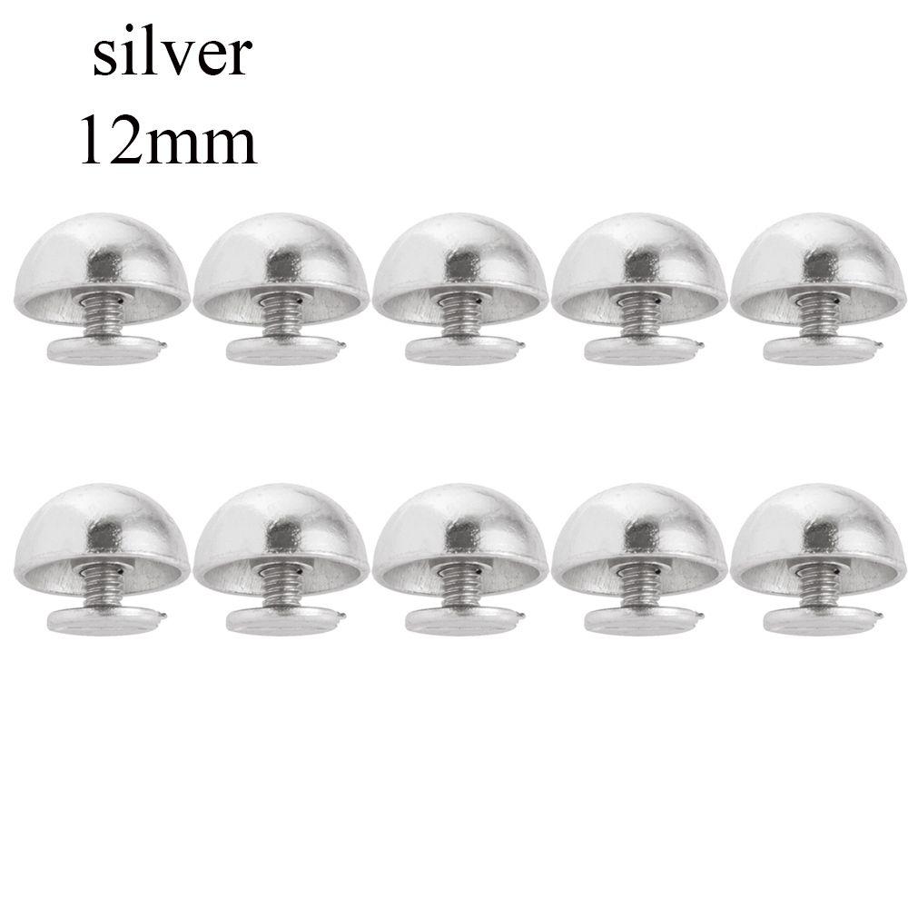 8/10/12/16/20mm Punk Metallo Chiodo Artigianato Pelle Abbigliamento/Borsa/Scarpe Viti Testa Tonda Rivetti a Cupola Funghi Chiodo Solido Bullone