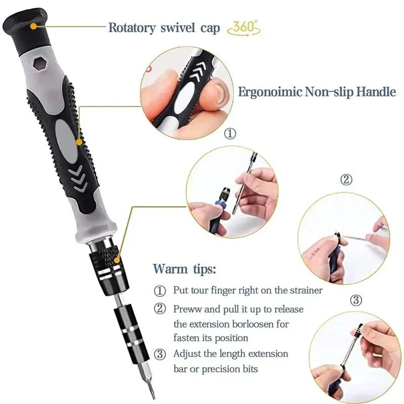 Precision Screwdriver 115 In 1 Set Magnetic Mini Screw Nuts Bits Weeks Multifunction Household Repair Tools Kit