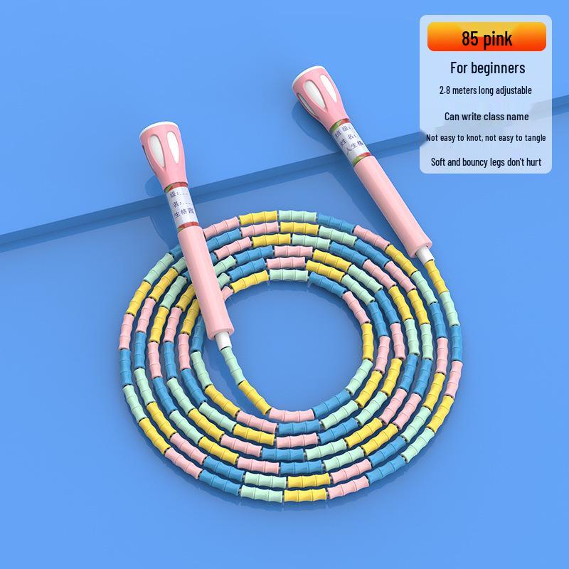 Регулируемая бамбуковая скакалка для детей - Идеально подходит для начинающих и начальной физкультуры