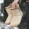 Outdoor leisure five-finger mountaineering snow boots autumn and winter women's velvet thickened warm cotton boots