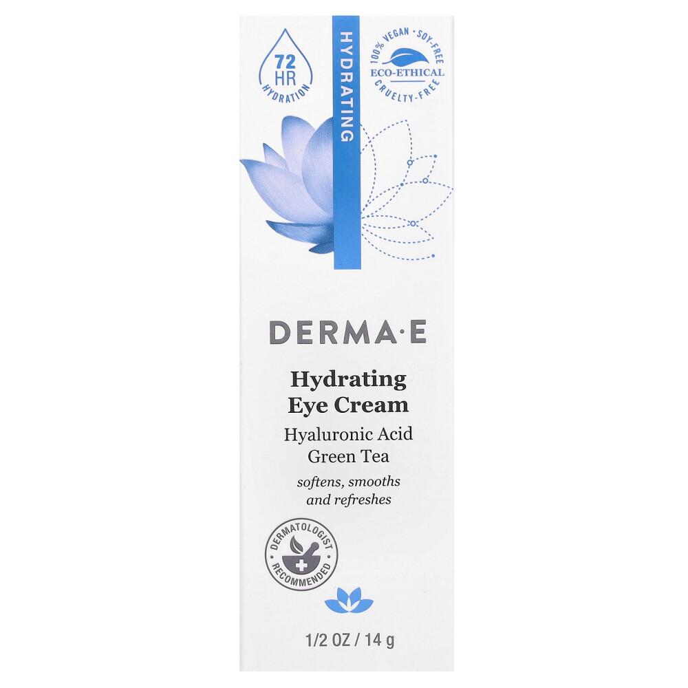 Derma E Hydrating Eye Cream with Hyaluronic Acid & Green Tea, 14g (1/2oz)