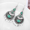 Fashion Women Dangle Hollow Charm Hook Earrings Wedding Jewelry Gift Bohemia