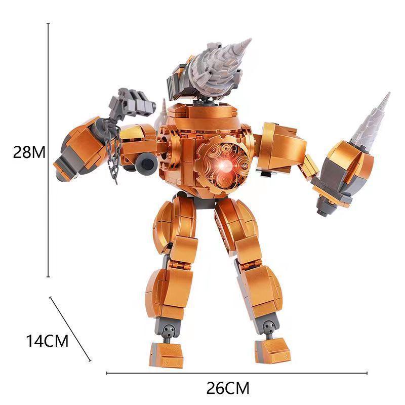 Titan Monitor & Toy Building Block Minifigure Set: Man vs. Toilet Man, Clock Man, TV Man, Audio Man