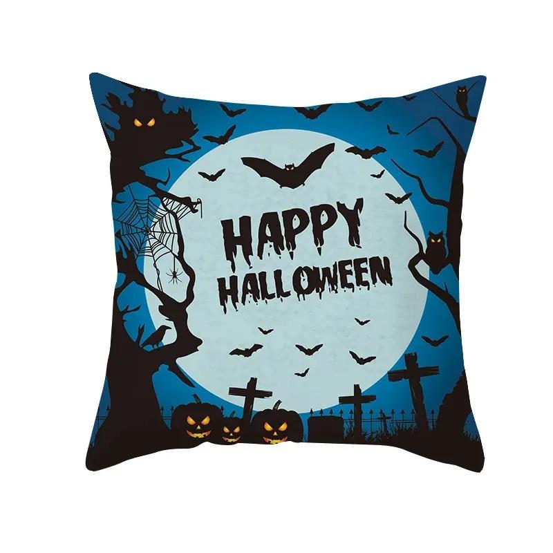Taie d'Oreiller Thème Halloween, Voiture Fantôme, Horreur, Bureau, Salon, Canapé