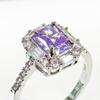 Gessen Jewelry Luxury Diamond Inlaid Rectangular Ring