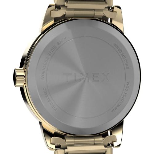 TIMEX Easy Reader Watch, White Dial, Brass, Mineral Glass, Quartz Movement, Women's, Gold, TW2W52400