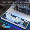 K78 RGB Color-Block Mechanical Keyboard, Customizable Hot-Swappable.