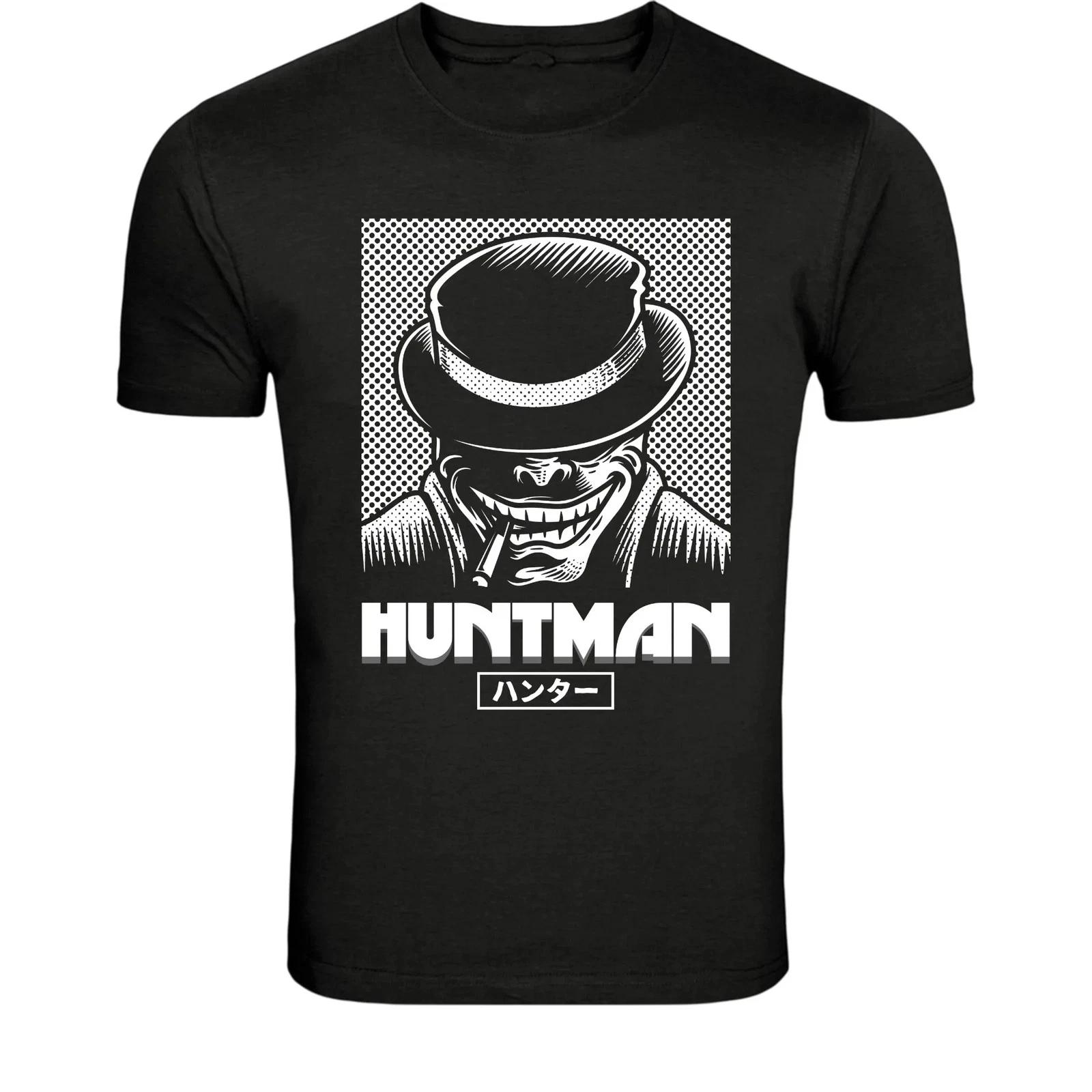 Huntman Vintage Gangster T-Shirt - Dark Noir Villain Graphic Tee XXXL