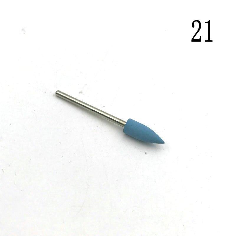 1pc Dental Rubber Silicone Polisher Nail Drill Bit Dental Silicon Rubber Burs Drill Accessories Foot Polishing Tools