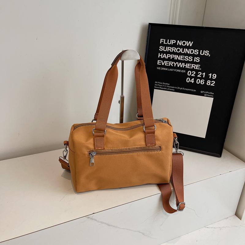 Large Capacity Tote Bag Women's Solid Color Handbag Commuter Shoulder Crossbody Bag