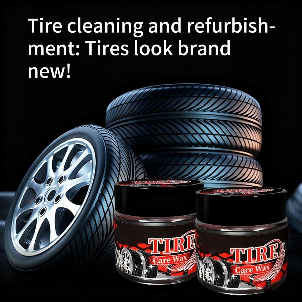 Car Tire Shine Stain Removal Gentle Natural Wax Automotive Tire Care For Rubber Beginner Enthusiast Motorcycle Vehicle Indoor
