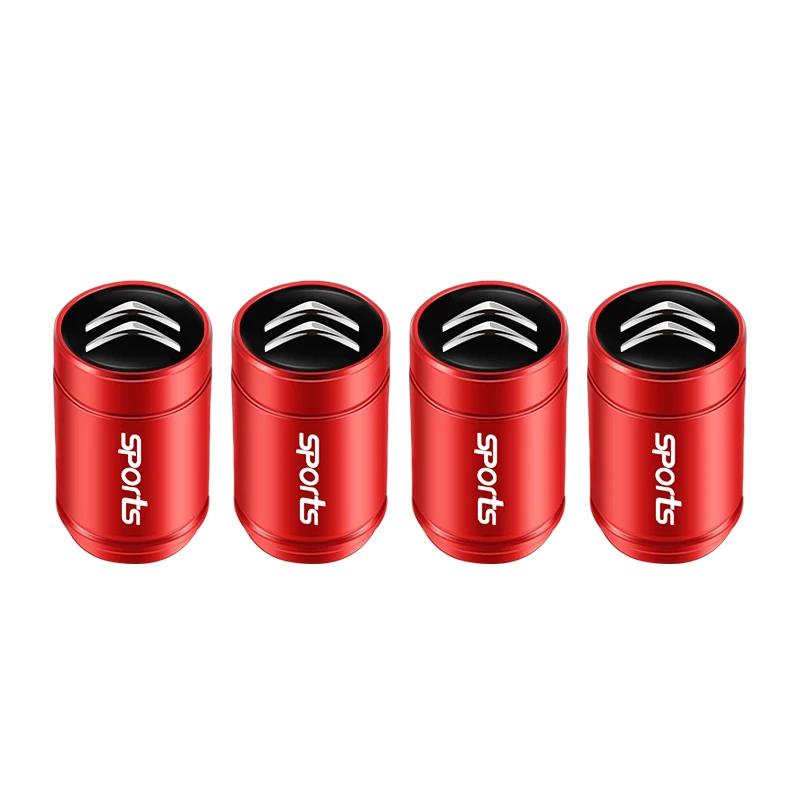 4 Stück Auto Radnabenventil 3D Metall Staubdicht Reifenventilkappe Für Citroen Celysee C6 C3 C5 C1 C2 C4 Aircross Picasso Cactus Berling