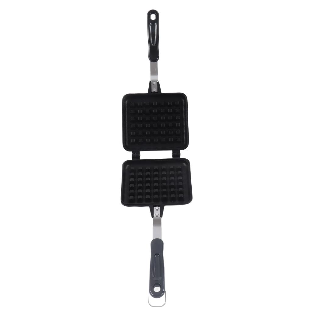 Square Waffle Baking Pan Non Stick Coating Aluminum Alloy Waffle Maker Pot with Dual Handles