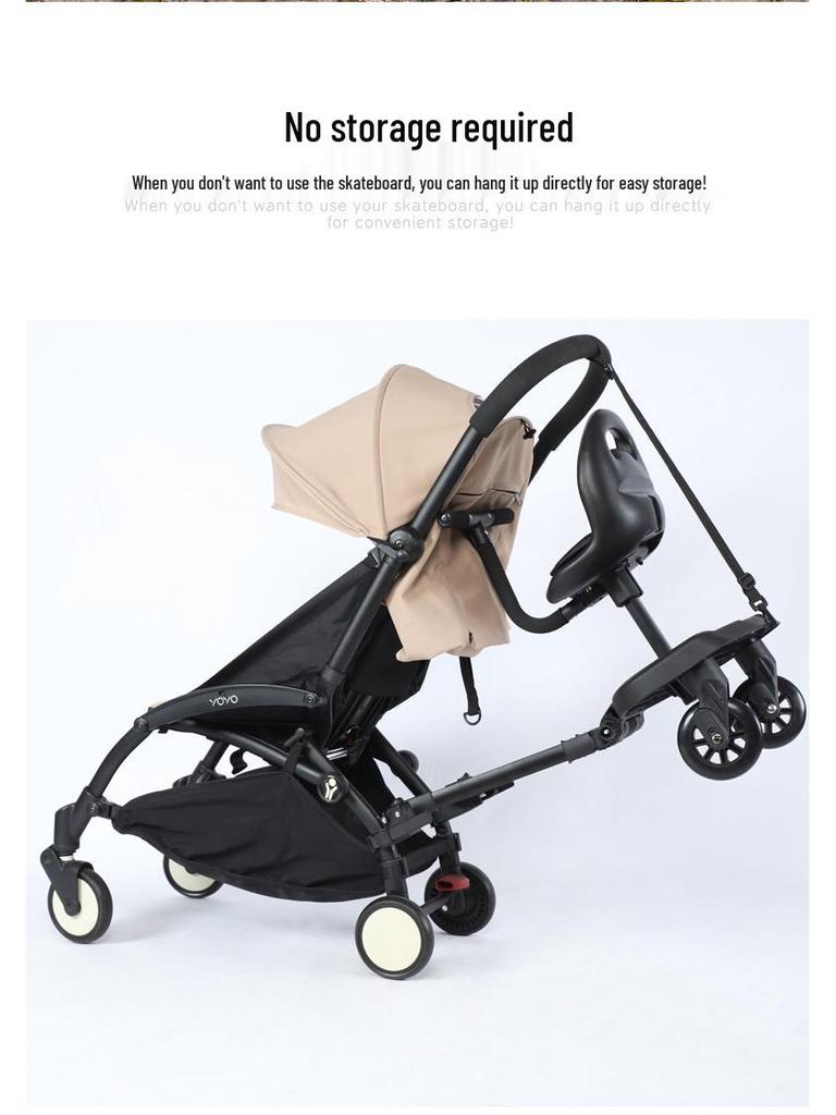 Universal Twin Stroller Pedal: Second Child Attachment for Easy Outings